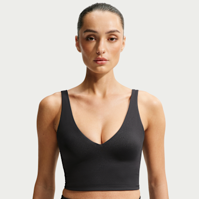 NIKE公式】NikeSKIMS Matte ウィメンズ Vネック ロングライン ブラ